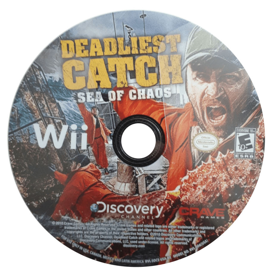 Deadliest Catch: Sea of Chaos disc art for Nintendo Wii (Wii) video game