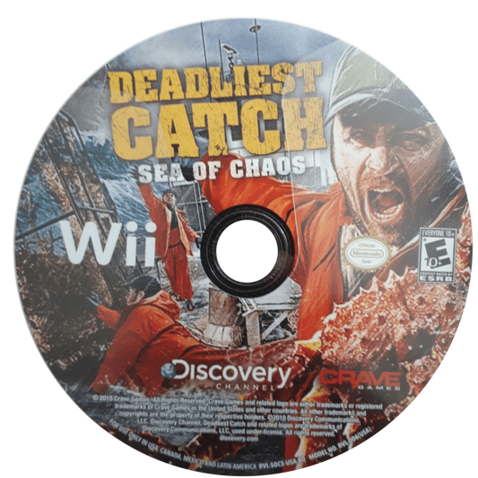 Deadliest Catch: Sea of Chaos disc art for Nintendo Wii (Wii) video game