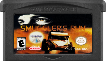Smuggler's Run Nintendo Game Boy Advance GBA for racing action retro video game fans featuring off road driving vehicle missions high speed chases rugged environments challenging objectives classic handheld gaming collectible gaming appeal cartridge