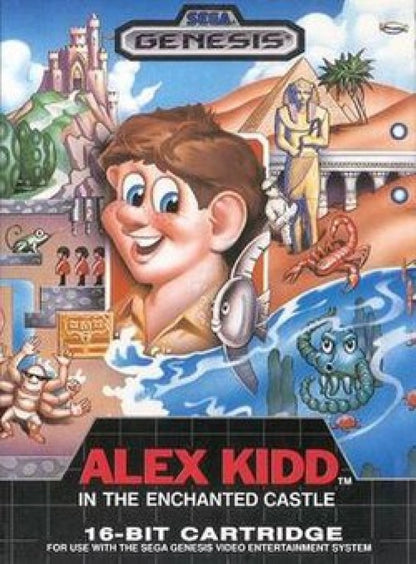 Alex Kidd in the Enchanted Castle cover art for Sega Genesis (GEN) video game