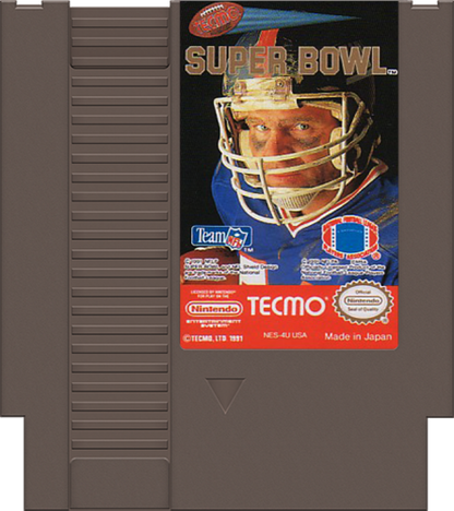 Tecmo Super Bowl cartridge for Nintendo Entertainment System (NES) retro video game