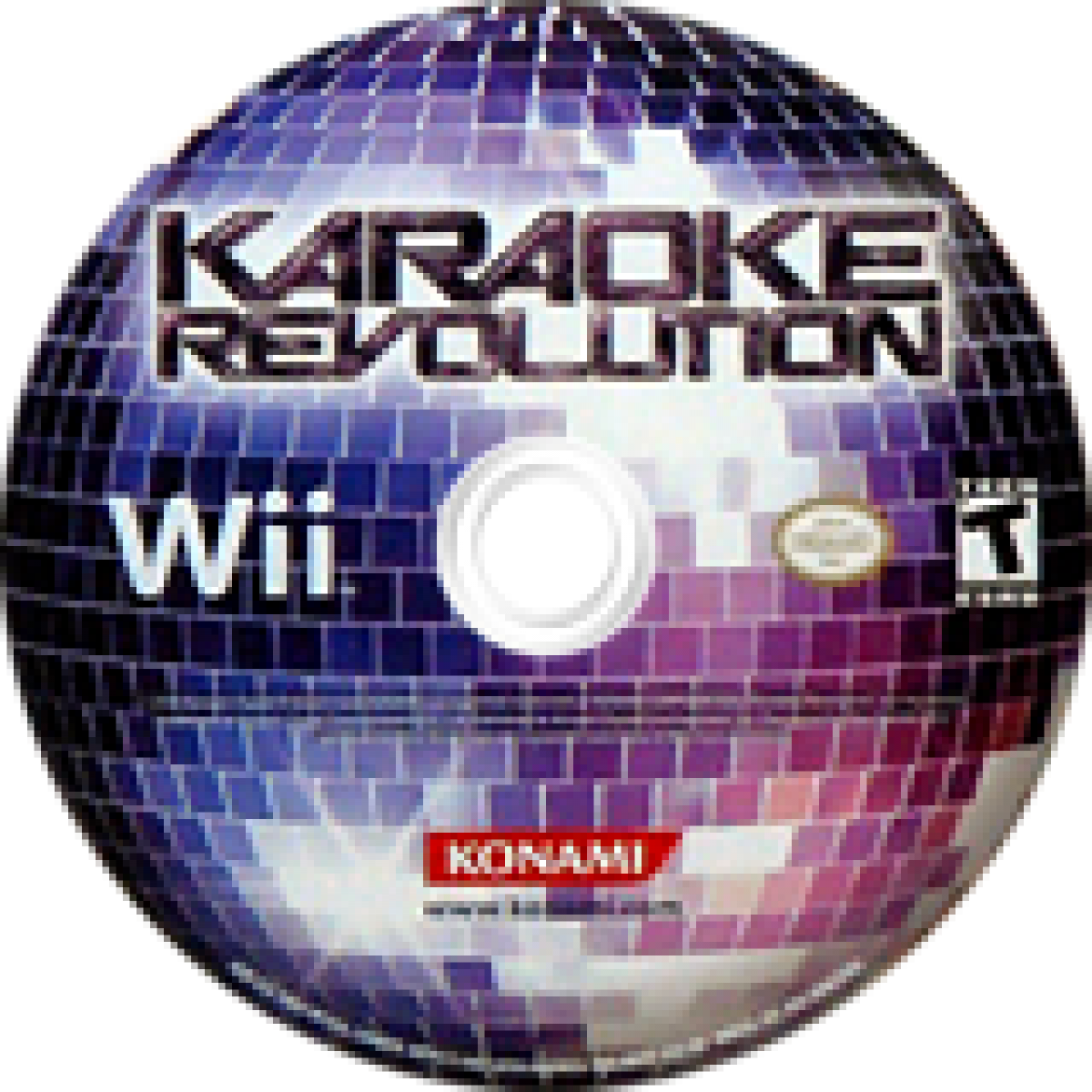 Karaoke Revolution disc art for Nintendo Wii (Wii) video game