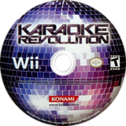 Karaoke Revolution disc art for Nintendo Wii (Wii) video game