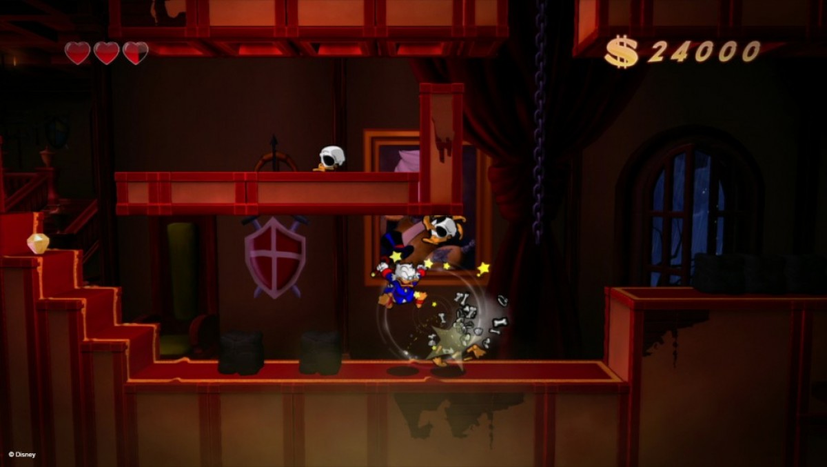 DuckTales Remastered Xbox 360 for retro video game enthusiasts featuring classic side scrolling platforming gameplay hand drawn animated visuals Scrooge McDuck treasure hunting adventures cane pogo mechanics colorful Disney worlds nostalgic action platforming and collectible gaming appeal gameplay