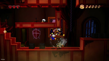 DuckTales Remastered Xbox 360 for retro video game enthusiasts featuring classic side scrolling platforming gameplay hand drawn animated visuals Scrooge McDuck treasure hunting adventures cane pogo mechanics colorful Disney worlds nostalgic action platforming and collectible gaming appeal gameplay