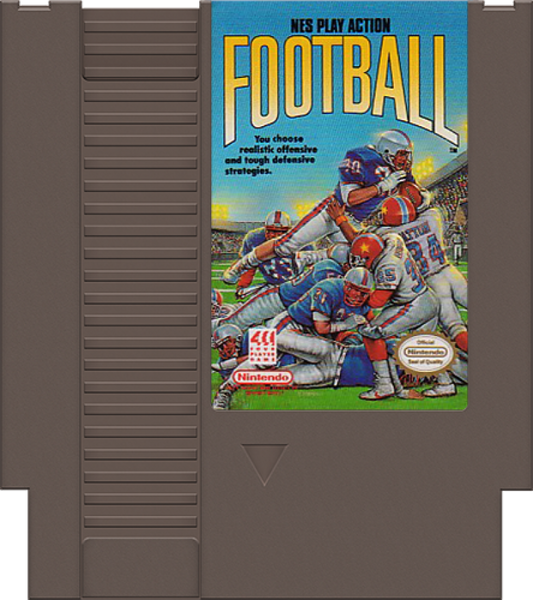 NES Play Action Football cartridge for Nintendo Entertainment System (NES) retro video game