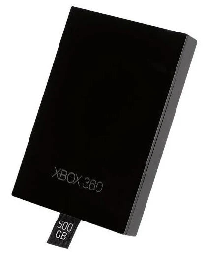 Xbox 360 Internal Hard Drive 500GB X360 storage accessory Microsoft Xbox 360 console compatible expanded storage capacity downloadable games digital content saved game data profiles media files increased console storage and classic Xbox gaming hardware retro video game collection collectible gaming accessory appeal