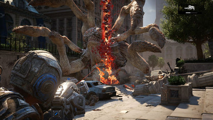Gears of War 4 gameplay for Xbox One (XONE) third-person action shooter video game