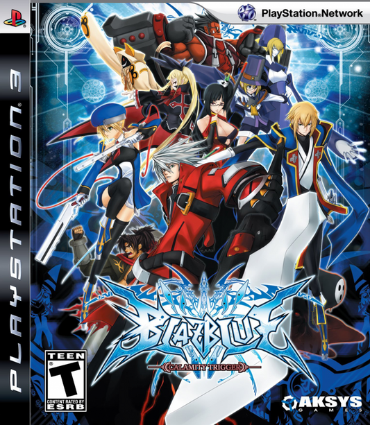 BlazBlue Calamity Trigger PS3 2D anime fighting game with vibrant characters and dynamic combat for PlayStation 3 fans cover art