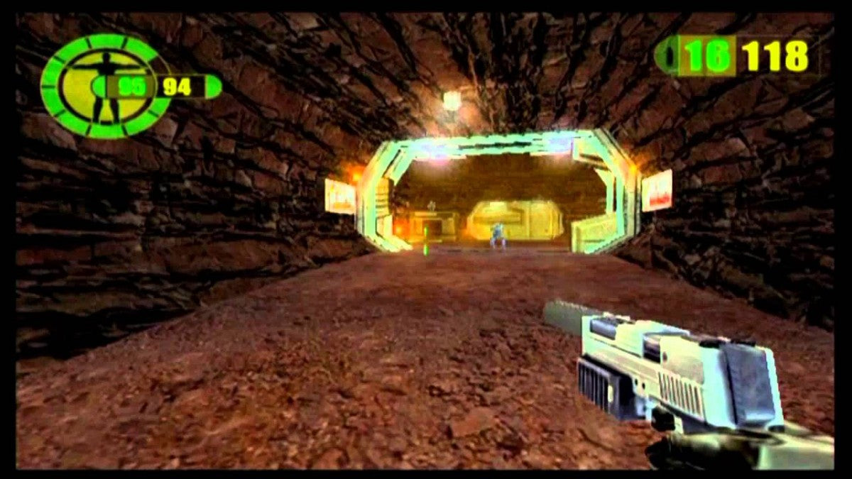 Red Faction PS2 Sony PlayStation 2 first person shooter sci fi action Mars rebellion Geo Mod destructible environments mining colony combat futuristic weapons Volition story campaign multiplayer retro gaming PlayStation 2 software video game title gameplay