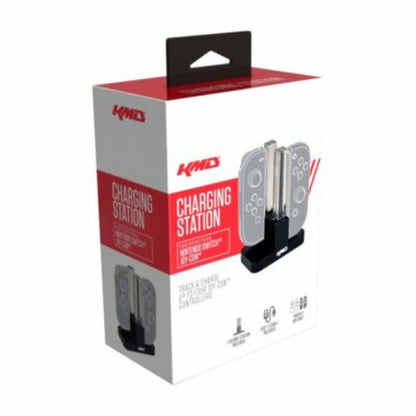 KMD brand Nintendo Switch Joy-Con charging holder station, compact and convenient charging dock for multiple Joy-Con controllers, ensures organized storage and fast charging for uninterrupted gaming sessions