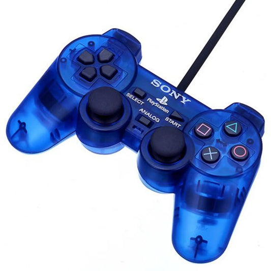 PlayStation 2 (PS2) Dualshock 2 Controller [Clear Ocean Blue] transparent blue controller design