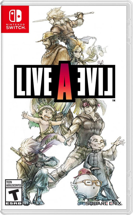 Live A Live Nintendo Switch (NS) game cover art for classic RPG adventure.