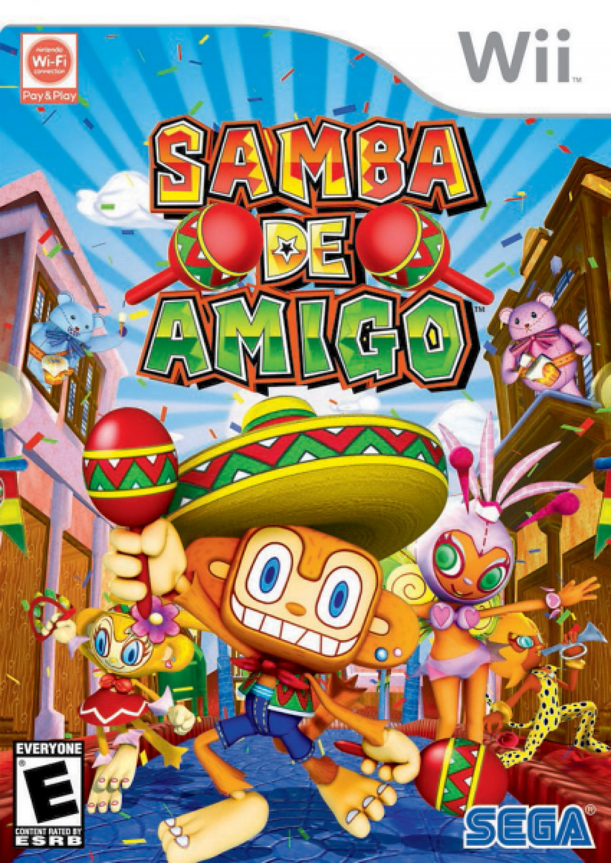 Samba de Amigo cover art for Nintendo Wii (Wii) video game 