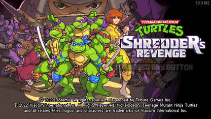 Teenage Mutant Ninja Turtles Shredders Revenge home sceen for Nintendo Switch NS video game 