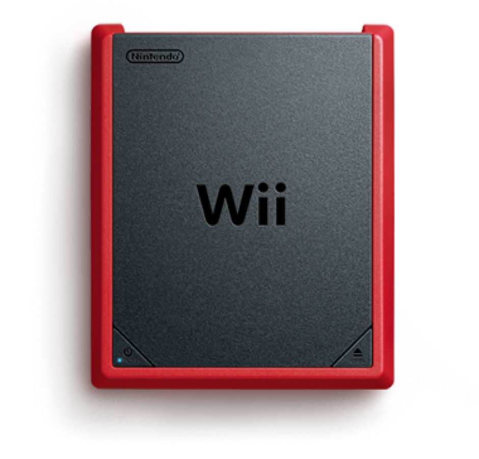 Nintendo Wii Mini compact home gaming console.