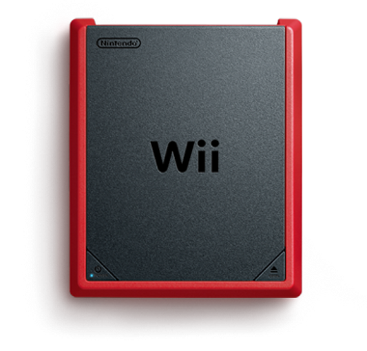 Nintendo Wii Mini compact home gaming console.