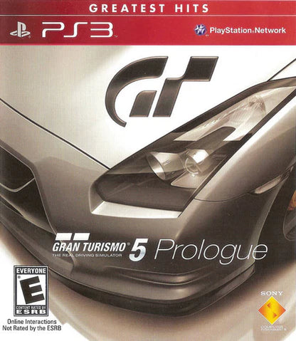 Grand Turismo 5 Proogue for PlayStation 3 featuring intense racing gameplay with high end race cars with variable vehicle customizability cover art