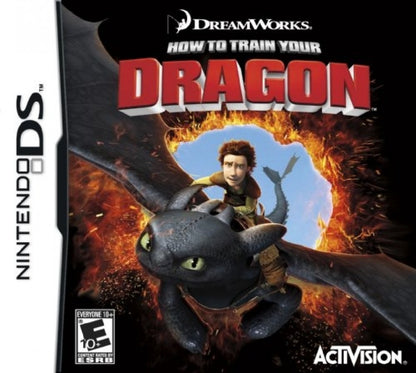How to Train Your Dragon cover art for Nintendo DS (DS) fantasy action adventure video game