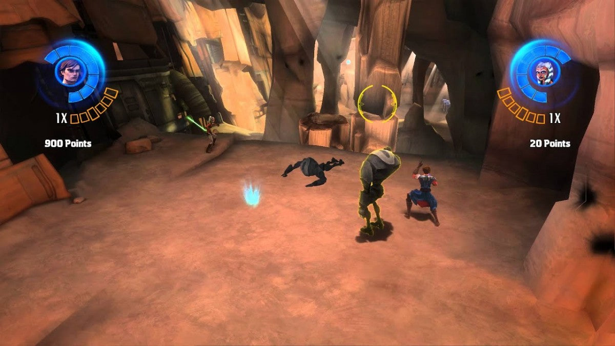 Star Wars Clone Wars Republic Heroes Nintendo DS game featuring action adventure gameplay, cooperative missions, and characters from the Star Wars The Clone Wars series gameplay screenshot
