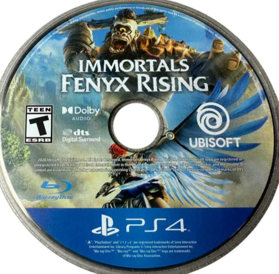 Immortals: Fenyx Rising – PlayStation 4 (PS4) video game disc, open-world action-adventure title for PS4
