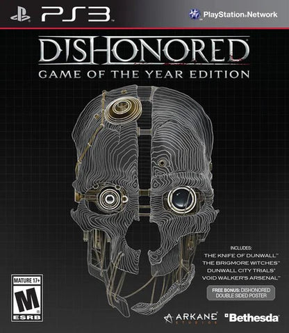 Dishonored Game of the Year cover art for PlayStation 3 (PS3) video game
