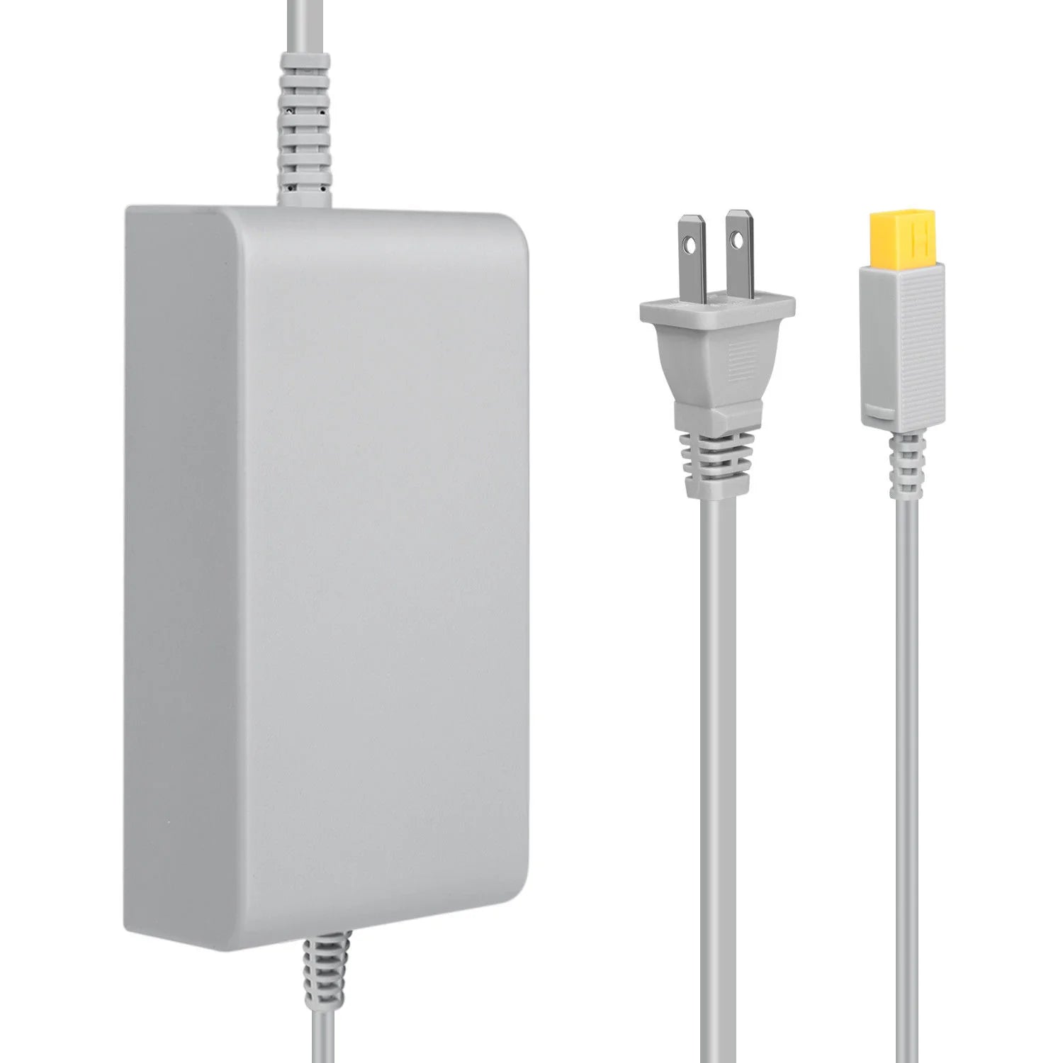 Wii U Console AC Adapter inspired design featuring Nintendo gaming power accessory aesthetic reliable console power supply replacement hardware essential charging connection home gaming setup compatible Wii U system presentation front 