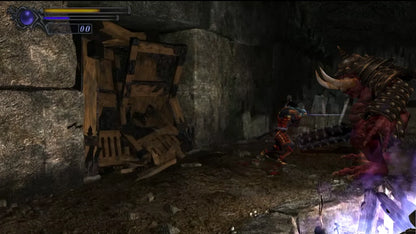 Onimusha Warlords from the Greatest Hits collection for the PlayStation 2 featuring action adventure gameplay with samurai combat demon enemies puzzle solving and cinematic storytelling set in feudal Japan gameplay 