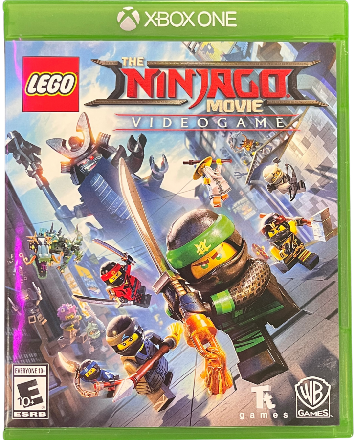 LEGO NINJAGO Video Game Xbox One for retro video game enthusiasts featuring action adventure gameplay martial arts combat cooperative multiplayer missions LEGO building mechanics ninja themed exploration humorous storytelling and collectible gaming appeal cover art 