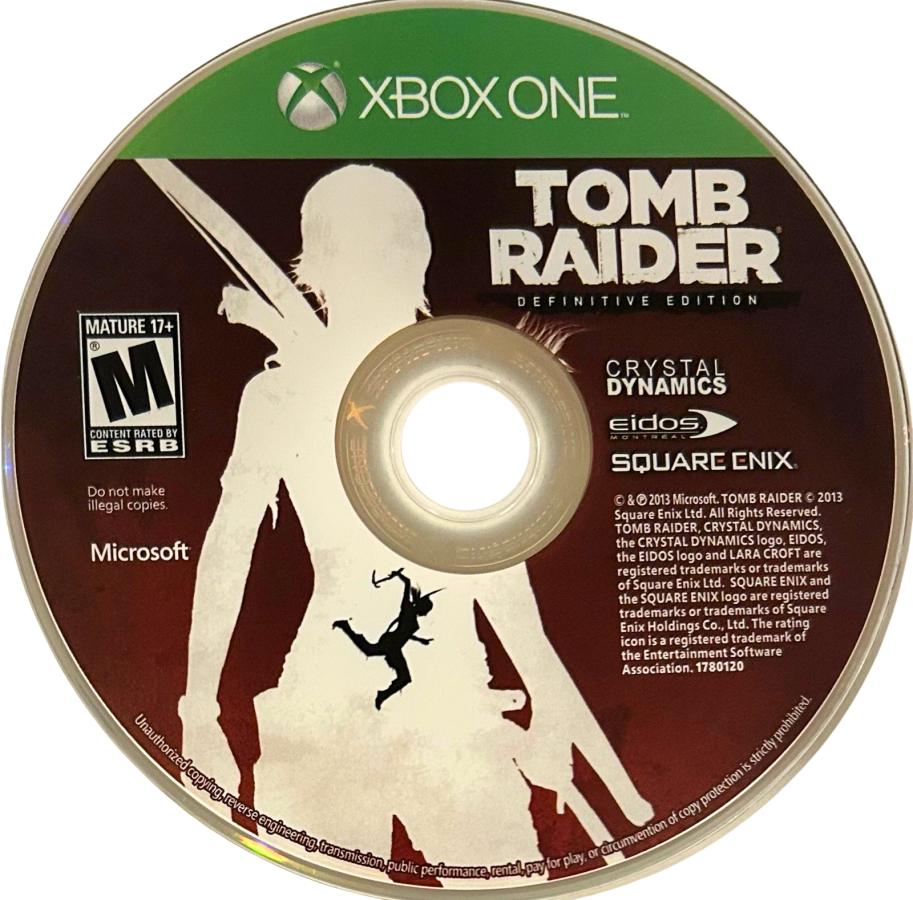 Tomb Raider [Definitive Edition] – Xbox One (XONE) disc for action-adventure video game