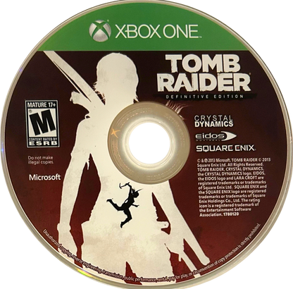 Tomb Raider [Definitive Edition] – Xbox One (XONE) disc for action-adventure video game