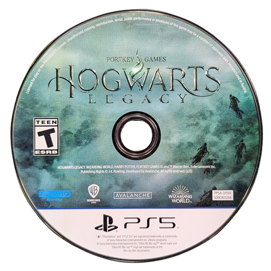 Hogwarts Legacy [Deluxe Edition] for PlayStation 5 (PS5) at Gamers INC, featuring the ultimate wizarding world experience with 72-hour early access, the Dark Arts Pack including the Thestral Mount, Dark Arts Battle Arena, and Dark Arts Cosmetic Set, plus an immersive open-world RPG adventure where you define your legacy at Hogwarts in the 1800s disc