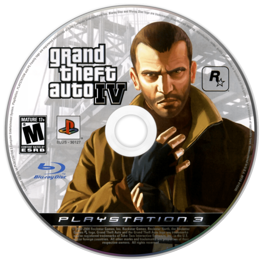 Grand Theft Auto IV [Complete Edition] disc for PlayStation 3 (PS3) video game