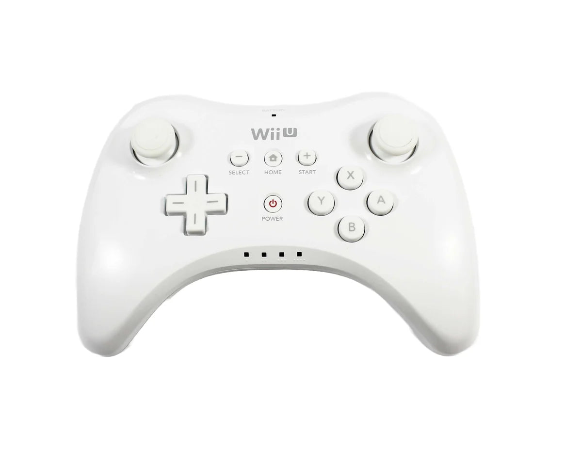 Wii U Pro Controller featuring wireless gamepad design, comfortable ergonomic controls, and extended battery life for Nintendo Wii U gaming front 