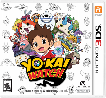 Yo-Kai Watch cover art for Nintendo 3DS (3DS) role-playing video game