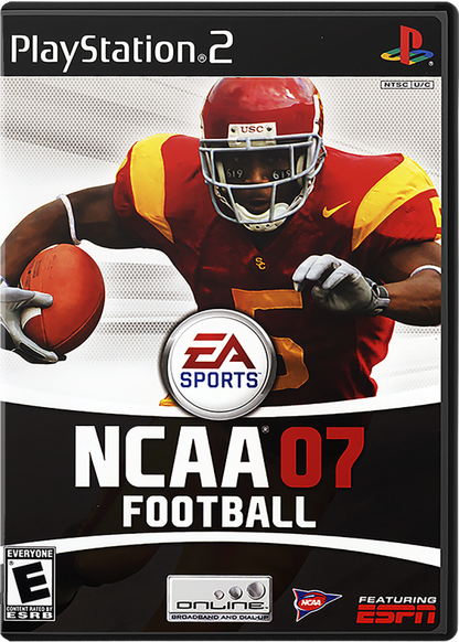 NCAA Football 2007 – PlayStation 2 (PS2) college football sports video game cover art