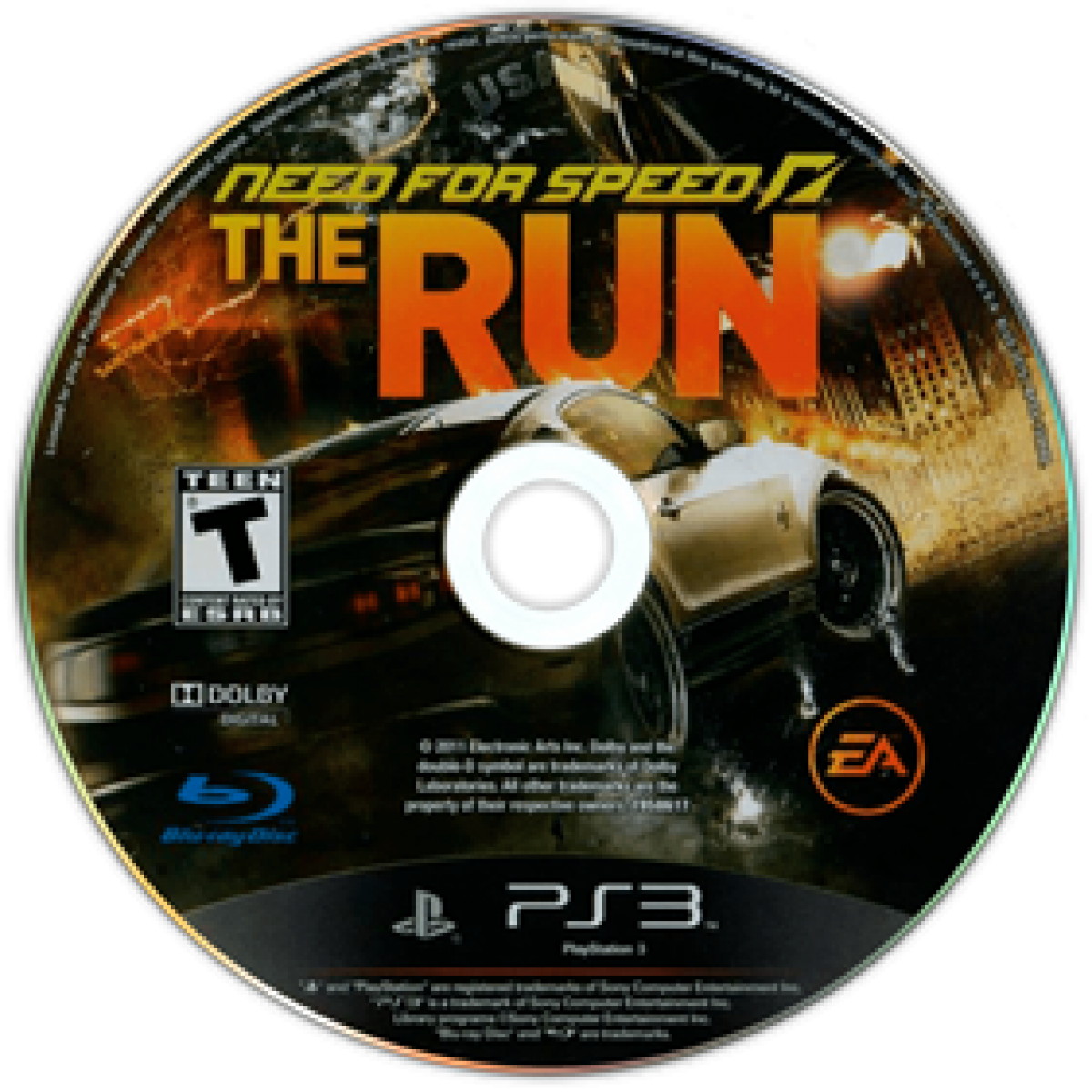 Need for Speed The Run PlayStation 3 PS3 for arcade racing video game fans featuring high speed street racing cross country road trips exotic cars police chases cinematic action intense driving challenges vehicle customization and thrilling race events collectible gaming appeal disc