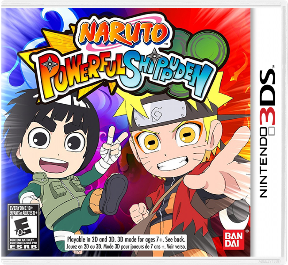 Naruto Powerful Shippuden cover art for Nintendo 3DS 3DS video game