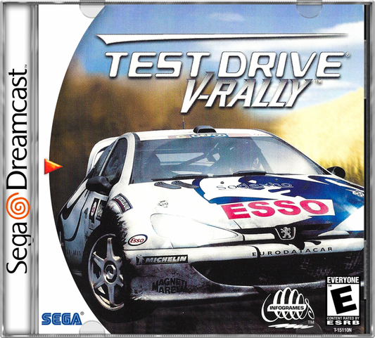 Test Drive V-Rally cover art for Sega Dreamcast (DC) video game