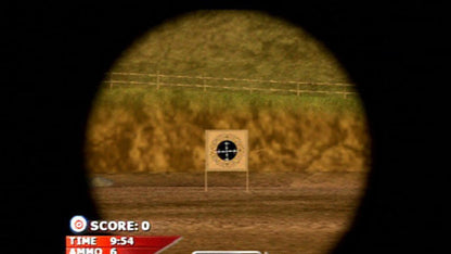 NRA Gun Club – PlayStation 2 (PS2) video game gameplay, first-person shooting sports simulation game.