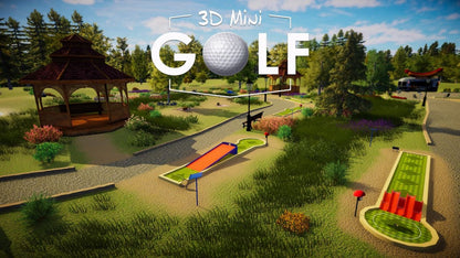 3D Mini Golf title page for PlayStation 4 (PS4) sports mini golf game
