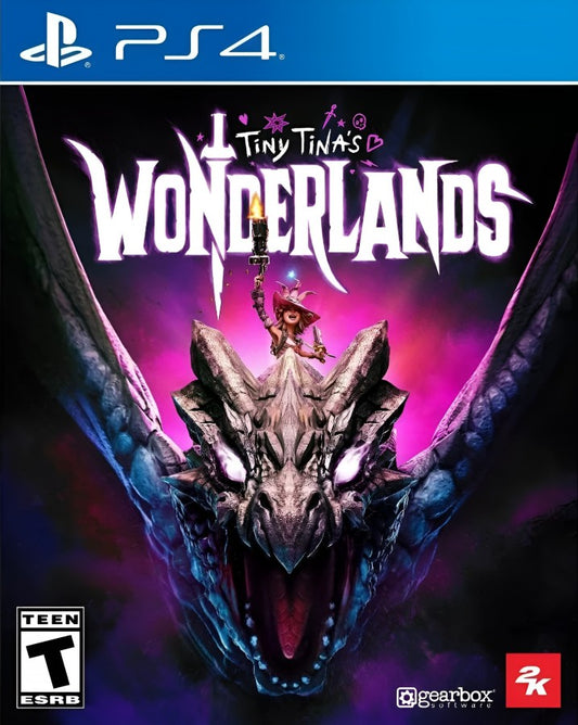 Game cover for 'Tiny Tina's Wonderlands' for PlayStation 4 video game. 