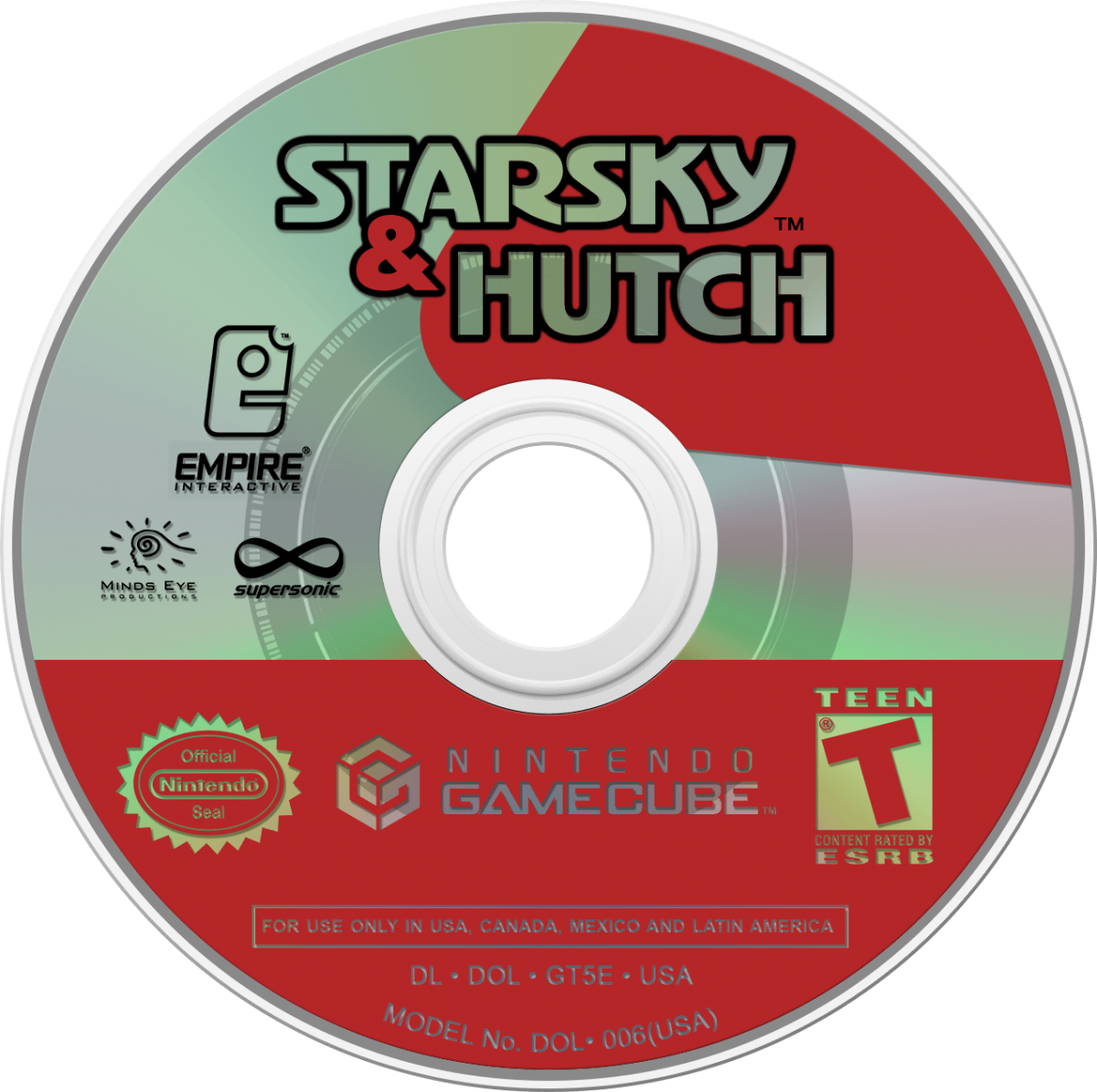 Starsky and Hutch for GameCube featuring action driving and crime fighting gameplay based on the classic TV series disc
