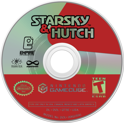 Starsky and Hutch for GameCube featuring action driving and crime fighting gameplay based on the classic TV series disc