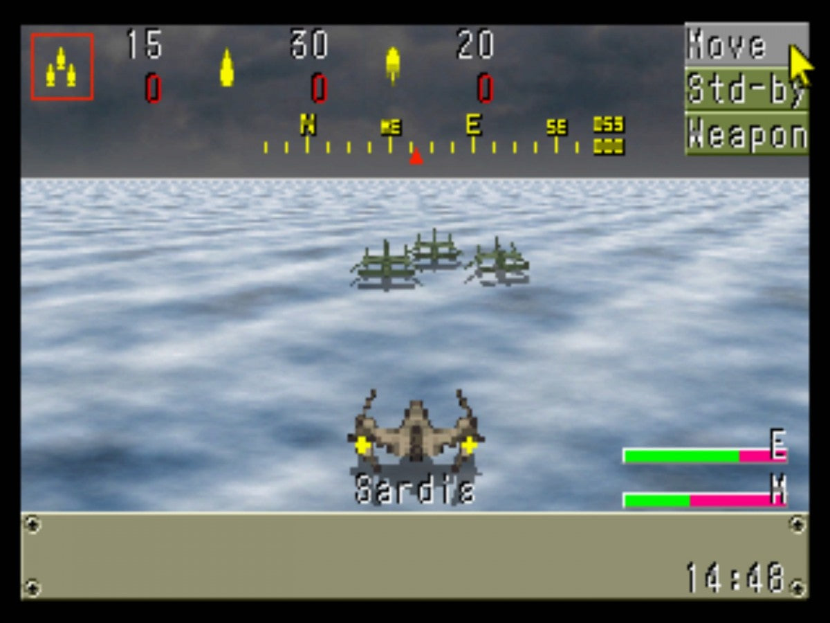 Heir of Zendor Sega Saturn turn based strategy RPG sci fi fantasy warfare tactical grid combat space empire storyline resource management units building exploration retro gaming Sega Saturn software video game title gameplay 