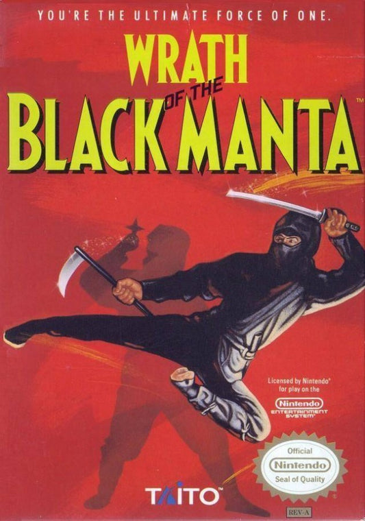 Wrath of the Black Manta cover art for Nintendo Entertainment System (NES) video game