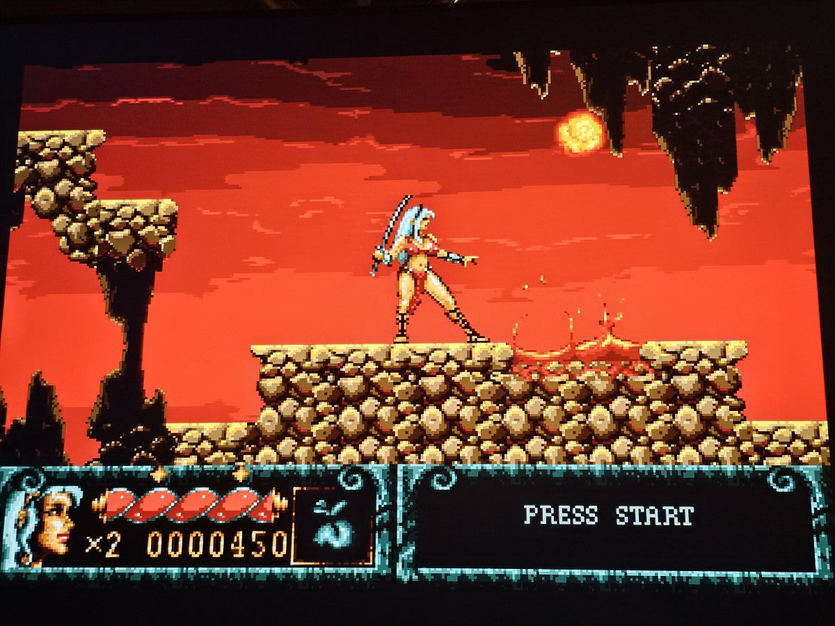 Blades of Vengeance Sega Genesis action hack and slash fantasy platformer with three characters warrior valkyrie sorceress side scrolling gameplay