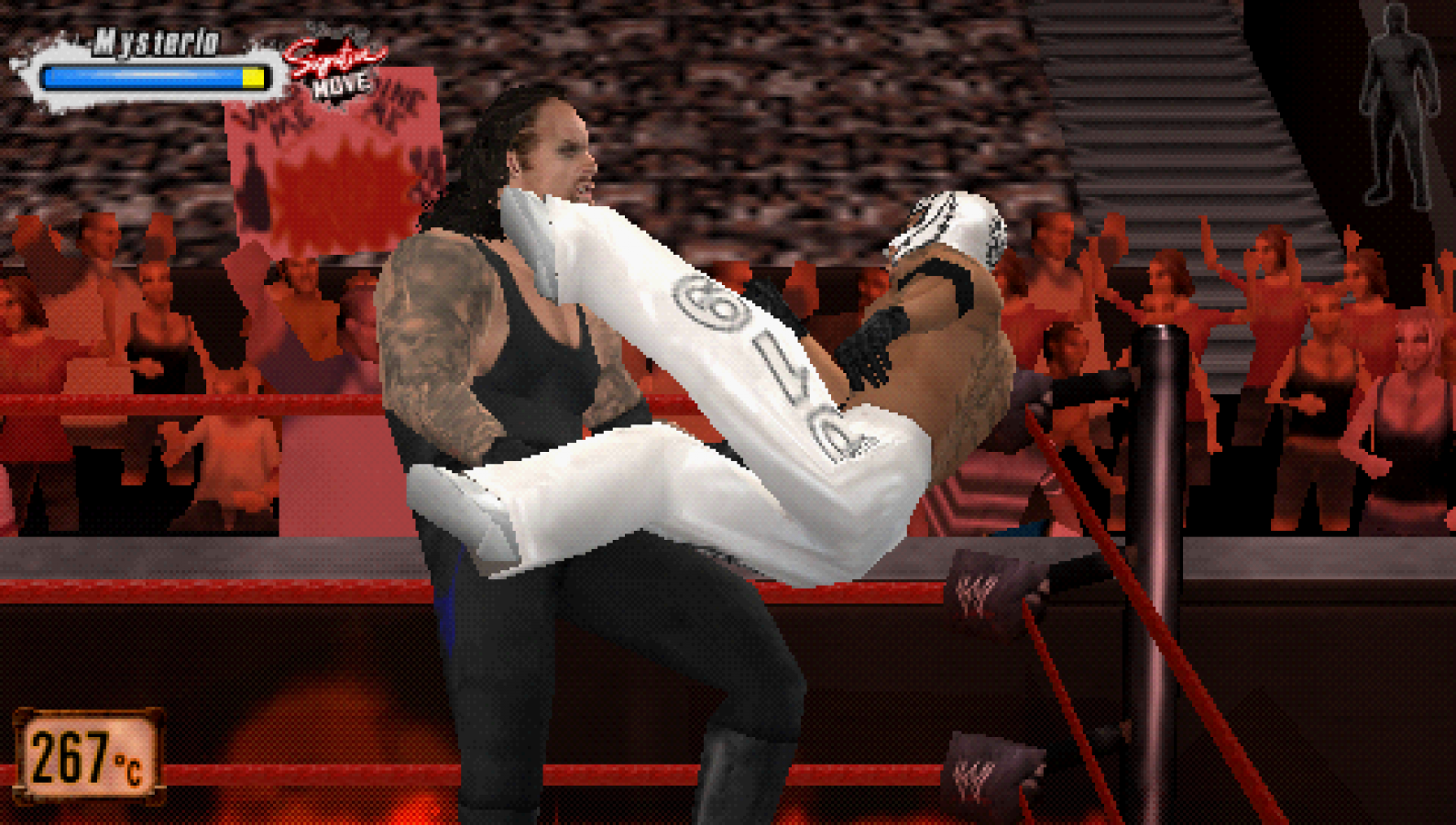 WWE SmackDown vs. Raw 2009 gameplay for PlayStation Portable (PSP) professional wrestling fighting game