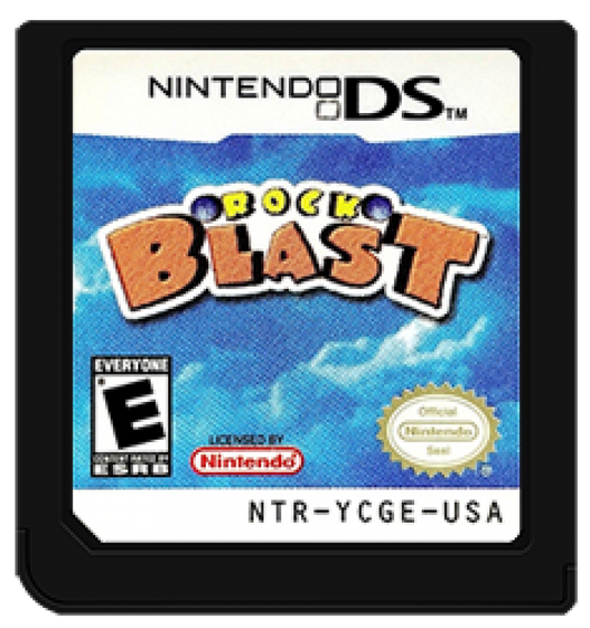 Rock Blast cartridge for Nintendo DS (DS) puzzle matching video game