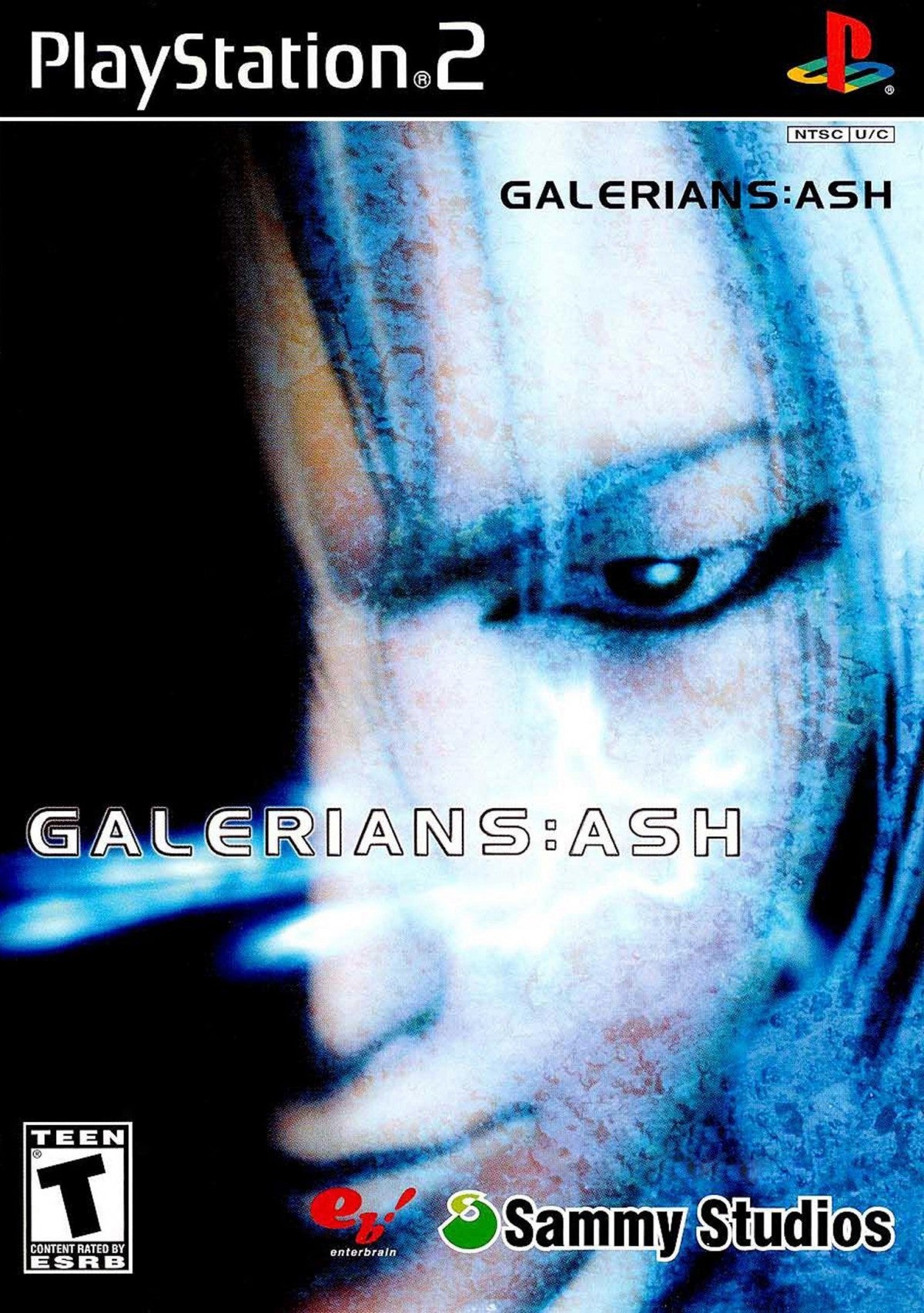 Galerians Ash PS2 Sony PlayStation 2 survival horror action game psychic powers sci fi story survival mechanics third person combat drug induced abilities atmospheric horror exploration retro gaming PlayStation 2 software video game title cover art